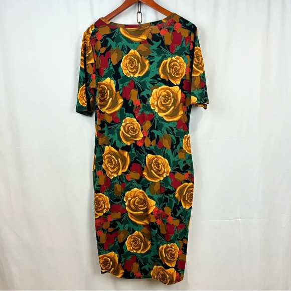 LulaRoe Yellow Rose Julia Dress - Picture 6 of 7